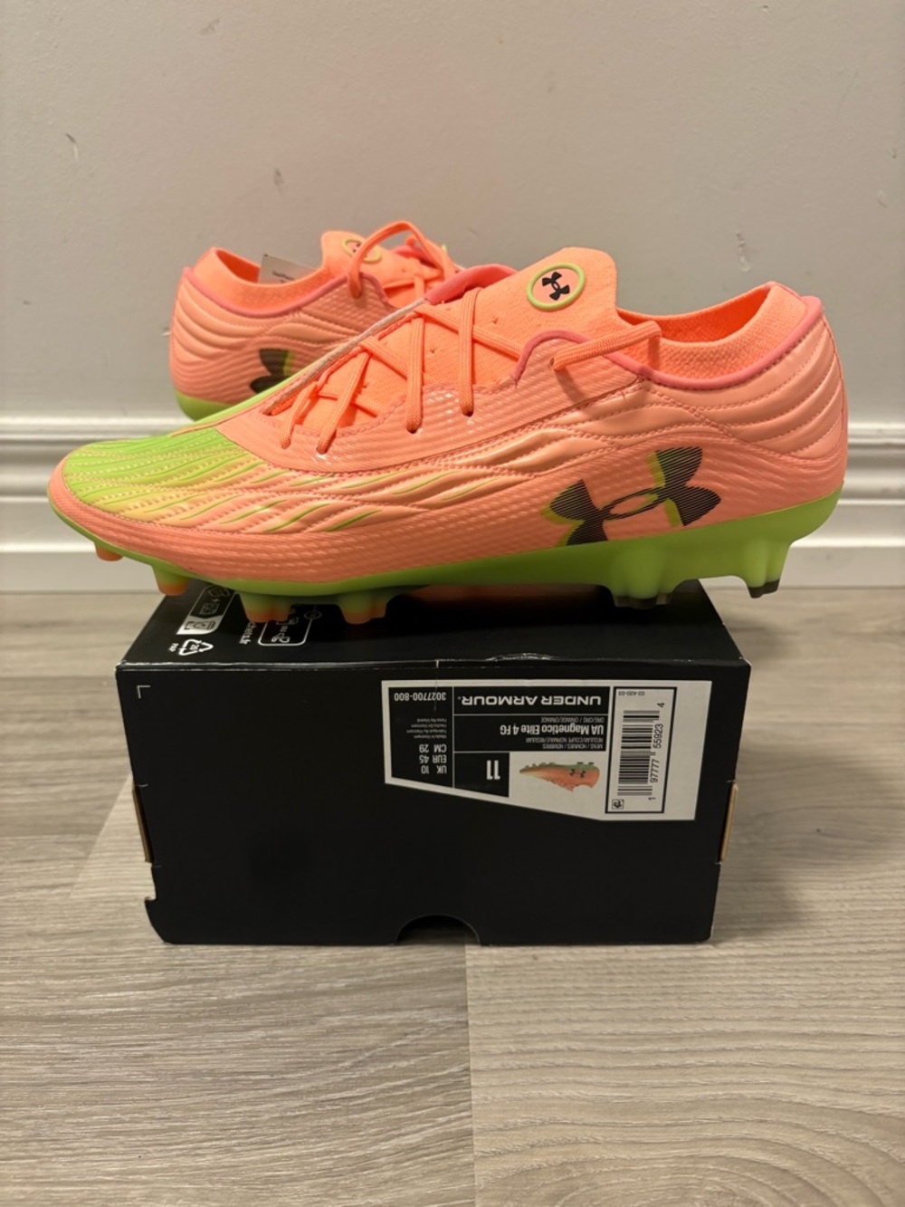 Under Armour Clone Mag Elite 4.0 FG Soccer Cleats Mens  Size 11 Orange